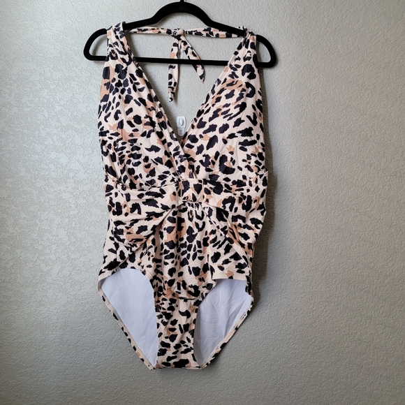 Grace Karin Women's V Neck One-Piece Swimsuit - Picture 4 of 8